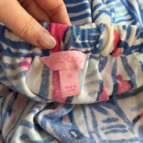 Lilly Pulitzer Dixon Terrycloth Romper Red, Right, Return XS - Picture 6 of 8